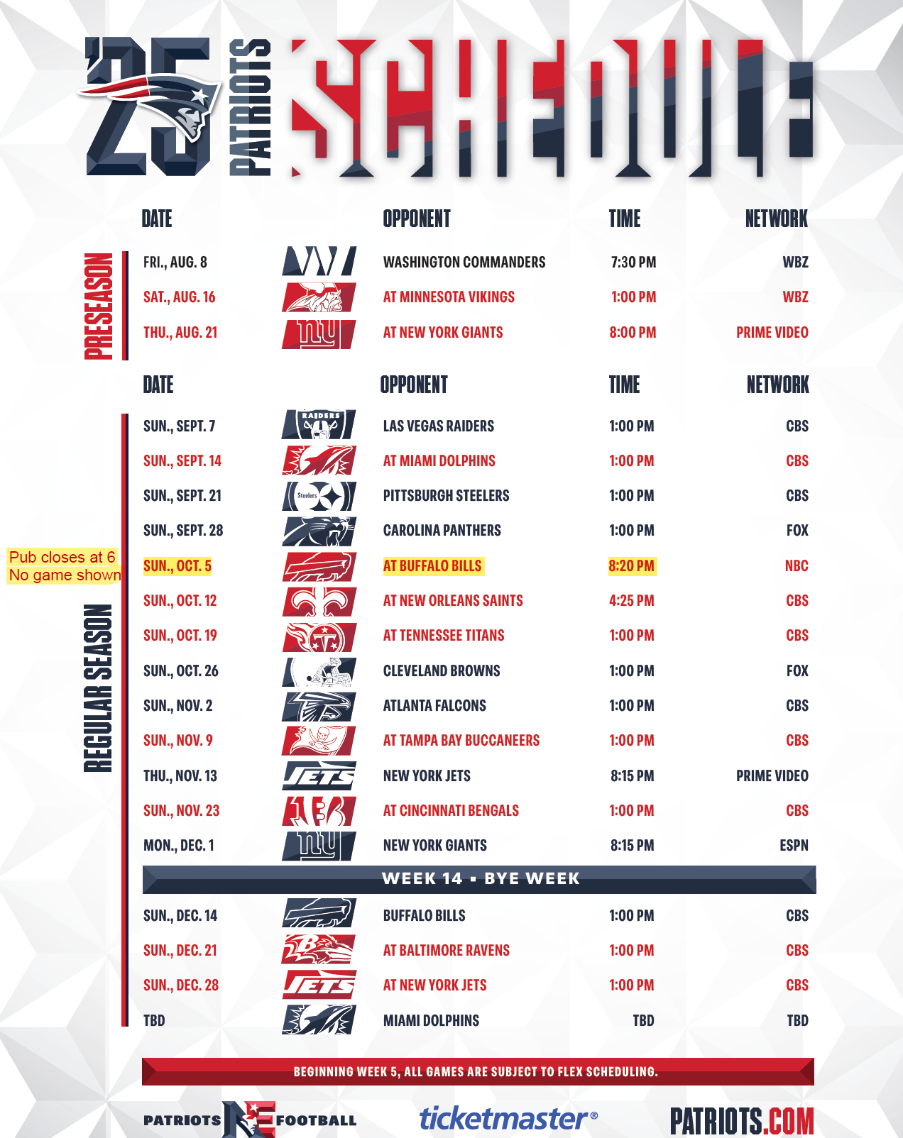 pats sched25